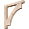 Ekena Millwork Westlake Block Smooth Bracket w/ Offset Brace, Douglas Fir, 5 1/2"W x 38"D x 38"H BKT0604X38X38WTL05SDF - alternate 1